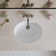 20 Inch Undermount Bathroom Sink, 19.6" X 15.7" Oval Vitreous China Undermount Bathroom Sink With Overflow Drain
