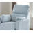 Contemporary Power Glider Recliner With Swivel, Curved Arms, And Pillow Fill For Comfortable Living Room Seating-372541080