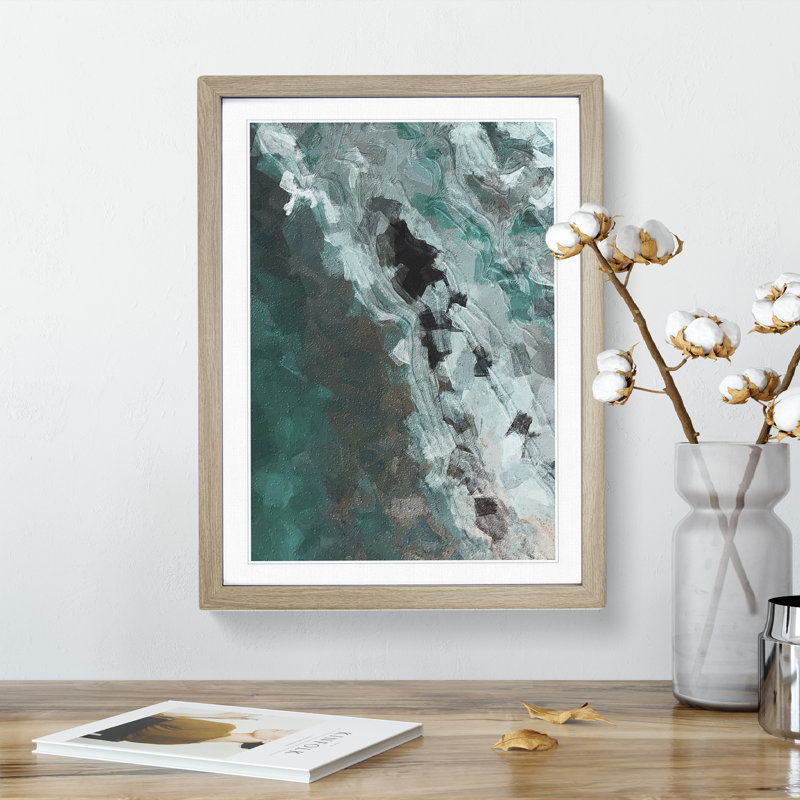 The Fog - Framed Print, 64cm H x 46cm W x 2cm D, Oak 