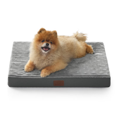 Bedsure Orthopedic Dog Bed – Removable Washable Cover, Egg Crate Foam, Pet Mat for Crates