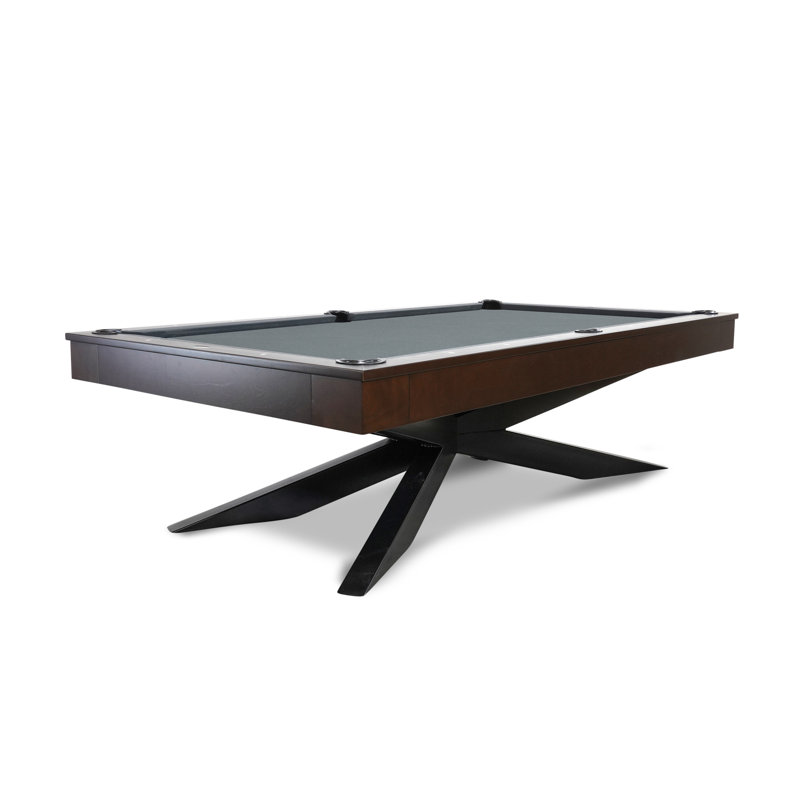 Jett Slate 8' Pool Table with Professional Installation Included, Titanium, 32" H x 58" W x 101" L