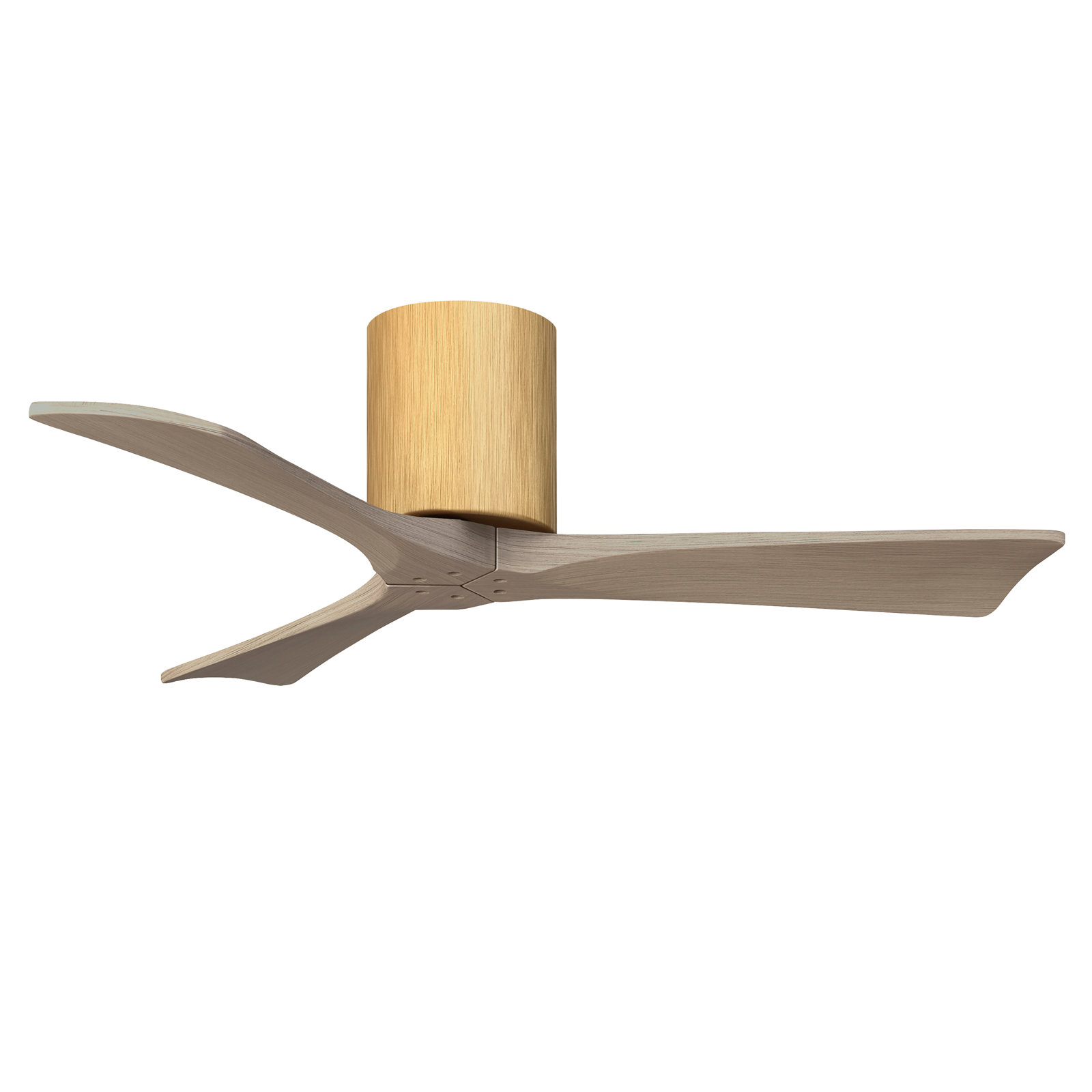 Olivier 3 Blade Ceiling Fan, Light Maple, Gray Ash Tone, 42"