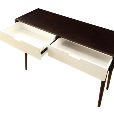 2 And White Console Table For Office Decoration Craft Table, Mid-Century Modern Style