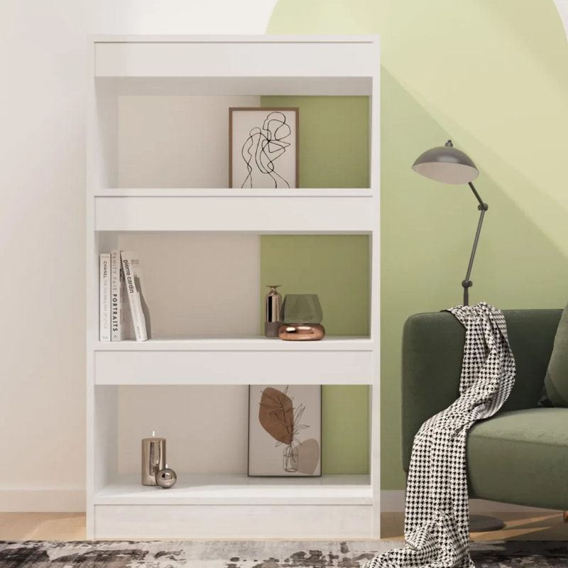 Geisha Etagere Bookcase, 103cm H x 100cm W x 30cm D, White
