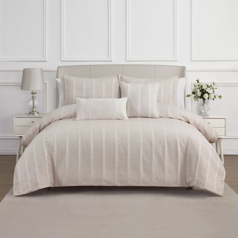 Demeter 3pc Queen Comforter Set, Queen Comforter + 2 Shams