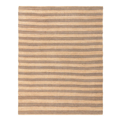 Fredric Hand Braided Striped Indoor Rug
