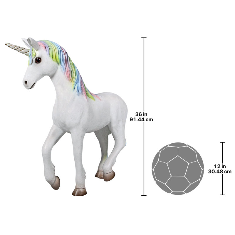 Statue de licorne mystical magique scintillante