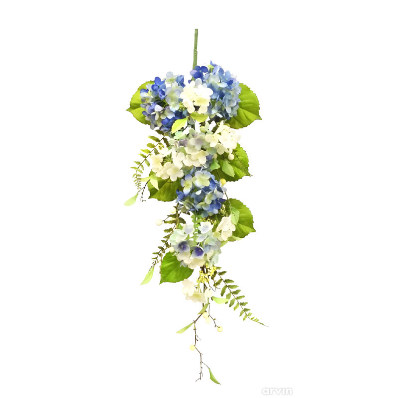 36" Blue Hydrangea Teardrop