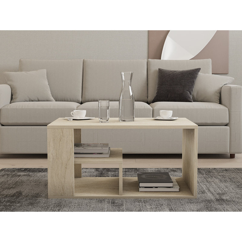 Glorias Coffee Table, Travertine