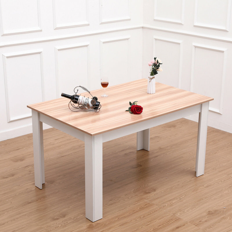 Giancarlos Dining Table, Light Yellow Wood