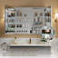 Armoire à pharmacie rectangulaire en aluminium avec miroir, 91,4 cm (L) x 76,2 cm (H), à encastrer ou à fixer au mur, double porte, étagères réglables en verre trempé, grande capacité de rangement-948001298