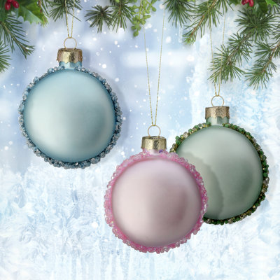 Glass Macaron Ornaments