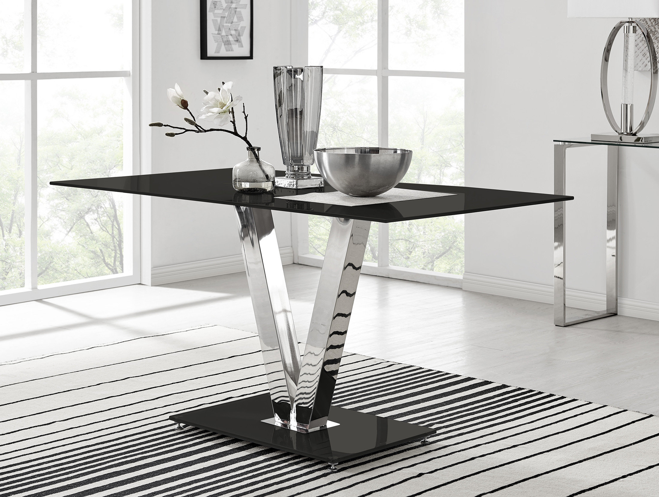 Canora Grey Chowchilla V Glass Dining Table Reviews