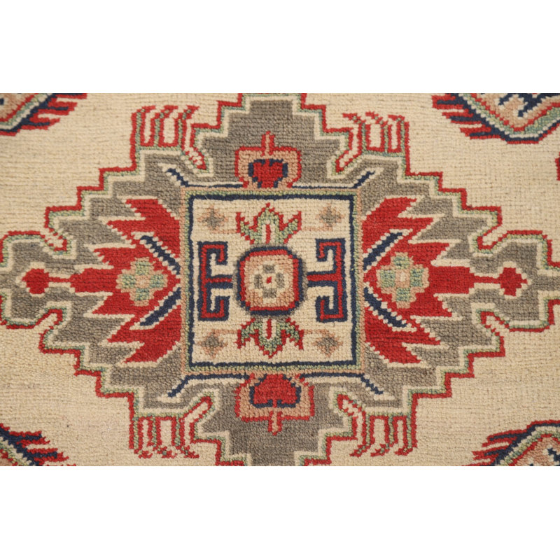 Geometric Kazak Oriental Rug 5x7