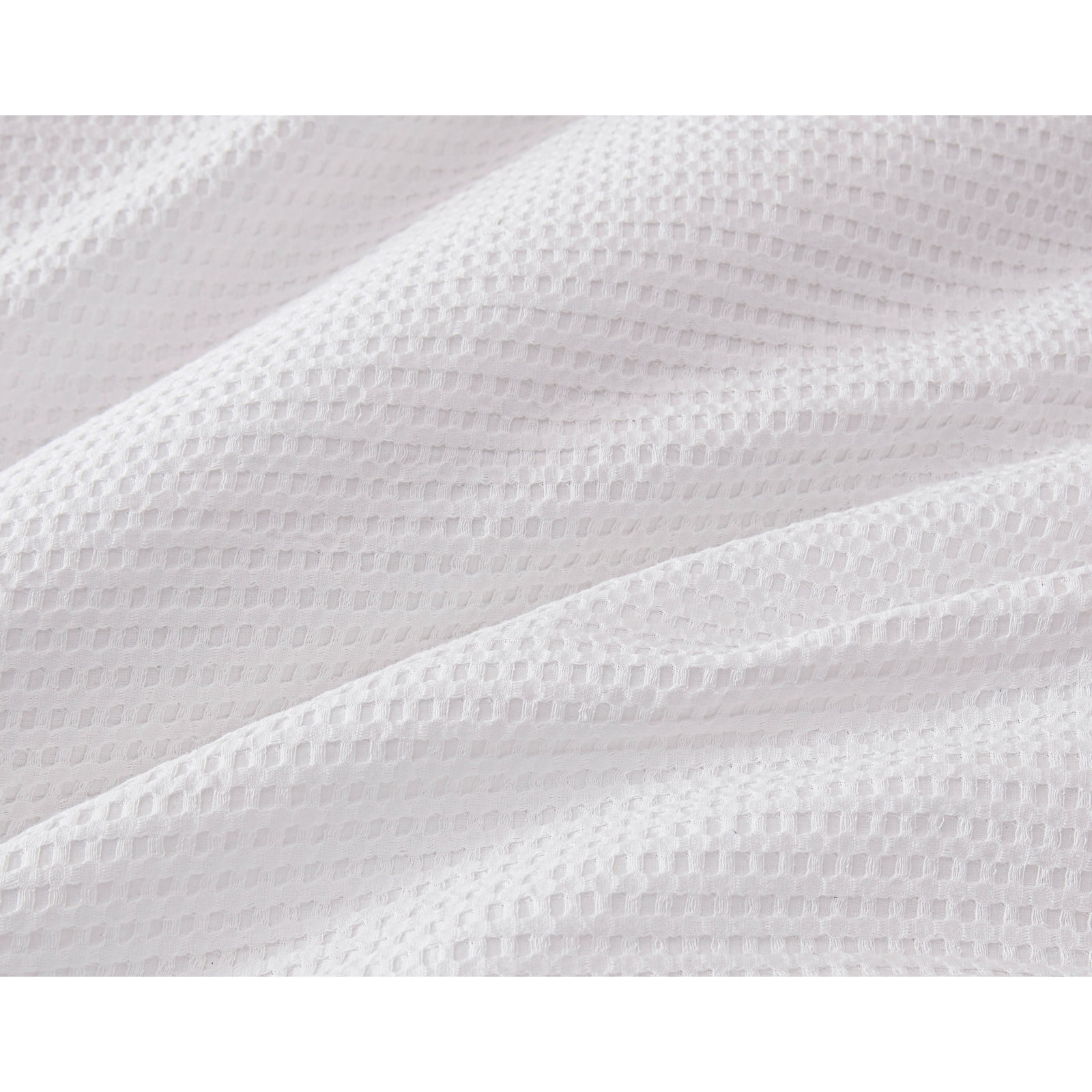 Cotton Waffle Duvet Cover Set, Queen Duvet Cover + 2 Queen Shams, White