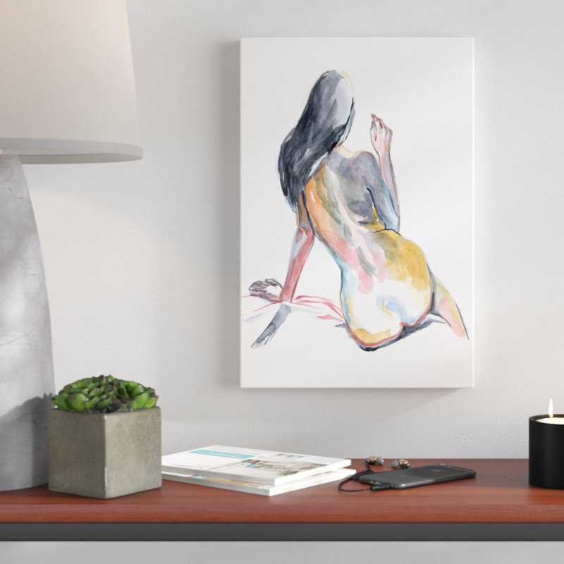 «Colorful Shadows II» par Jennifer Paxton Parker - reproduction d'art sur toile, H 18 po x l 12 po, Toile tendue