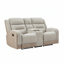 Canapé inclinable en cuir 82,3 po avec console centrale