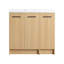 Meuble-lavabo 36 po avec lavabo en résine et armoire modulaire à trois portes (deux portes + une porte)