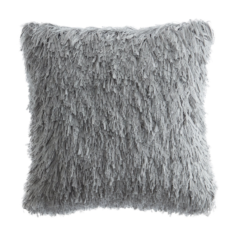 Coussin décoratif à poils longs 18 po x 18 po Keegan, Griffin