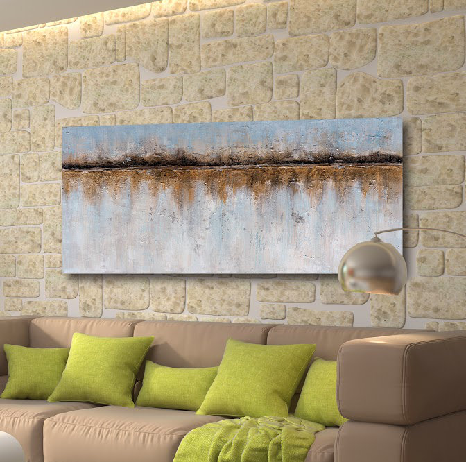 'Earth Elements' Oil Painting Print on Wrapped Canvas