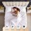 Ensemble de literie pour grand lit Beddora en blanc - 4 pièces de draps en microfibre ultra-douce, poche profonde, infroissable - facile d'entretien, literie de luxe pour grand lit d'hôtel-118847940-118847943
