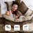 Boulder Striped Microsuede Plush Comforter Set in Farmhouse Style-102217715-102217720