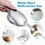 Ensemble de douche à double pommeau haute pression, pommeau de douche effet pluie avec douchette à main, barre de douche coulissante sans perçage de 66 cm, flexible de 1,5 m et inverseur à 3 voies, chromé, robinetterie non incluse-134490935