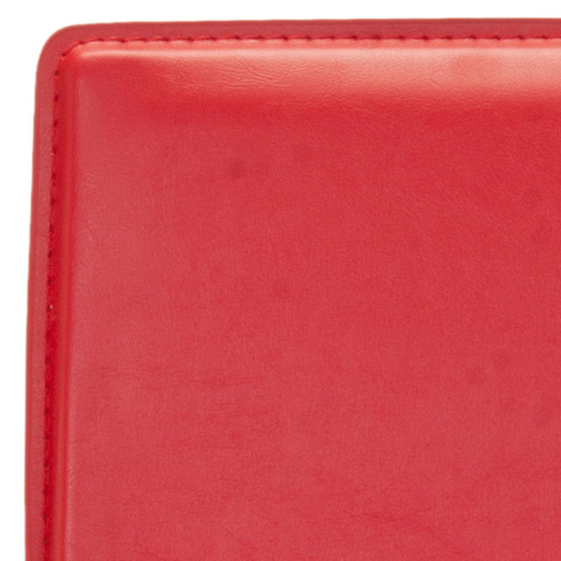 Anneriet Upholstered Counter Stool with Metal Frame, Red, Bar Stool (30" Seat Height)