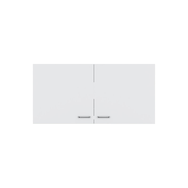 Armoire de rangement murale à double porte Westerre, Blanc