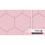 Carreau de porcelaine 9 po x 10 po Textile Hex-1270764222