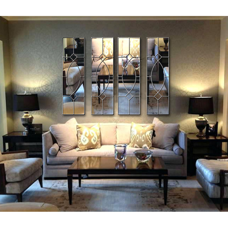 Sayachith Flat Wall Mirror, Silver