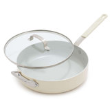 Bobby Flay by GreenPan Professional Grade Ceramic Nonstick 4.5QT Sauté Pan with Lid