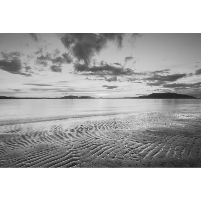 Samish Bay Sunset II BW 1 Piece Wall Art on Canvas, 30cm H x 46cm W x 3.8cm D