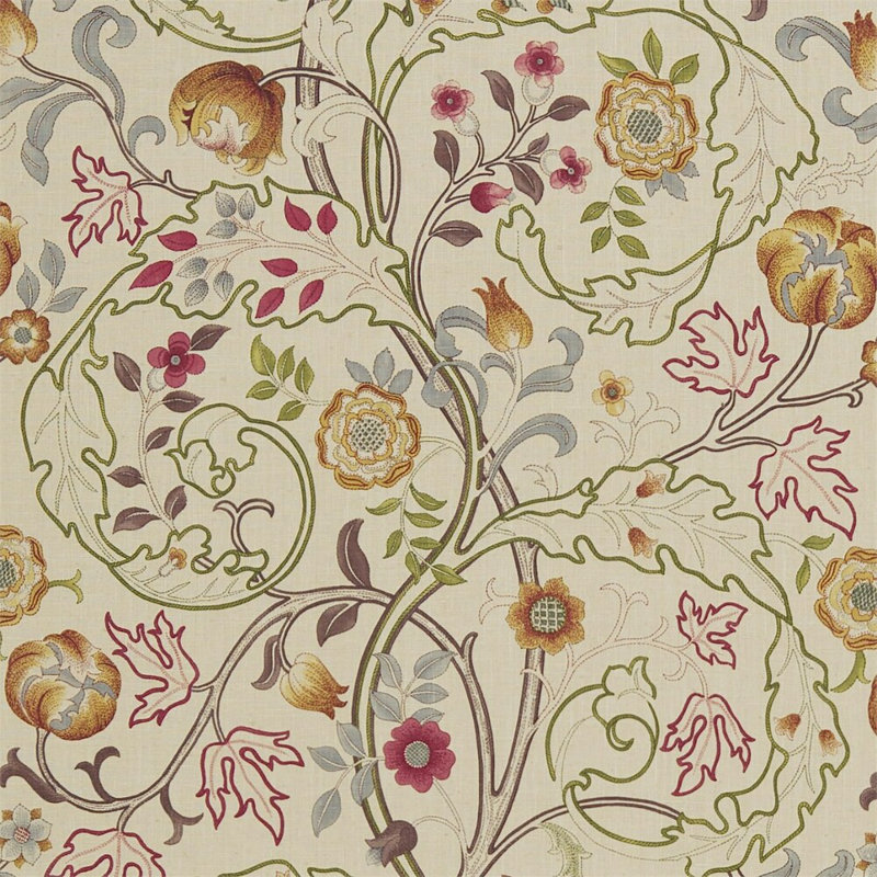 Mary Isobel Fabric, Rose/Slate