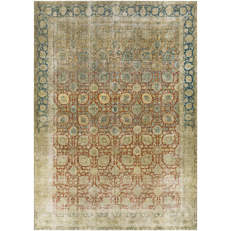 Antique One of a Kind One-of-a-Kind 7'8" x 10'6" Hand Knotted Area Rug