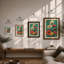 Cosmos Cluster Botanical - Framed Print-1156187053-1156187050