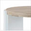 Table de bout en chêne et blanc