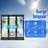 Beverage Refrigerators Cooler  53 Inch 3 Glass Door Back Bar, 480 Cans Commercial Display Bar Fridge For Beer Wine And Drink 11.3 Cu.Ft