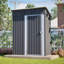 5x3 FT Outdoor Storage Shed – Steel, All-Weather Resistant, with Ventilation & Accessory Kit