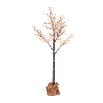 Décoration d'extérieur 6 pi avec lumières et lumières DEL claires et chaudes 6 pi
