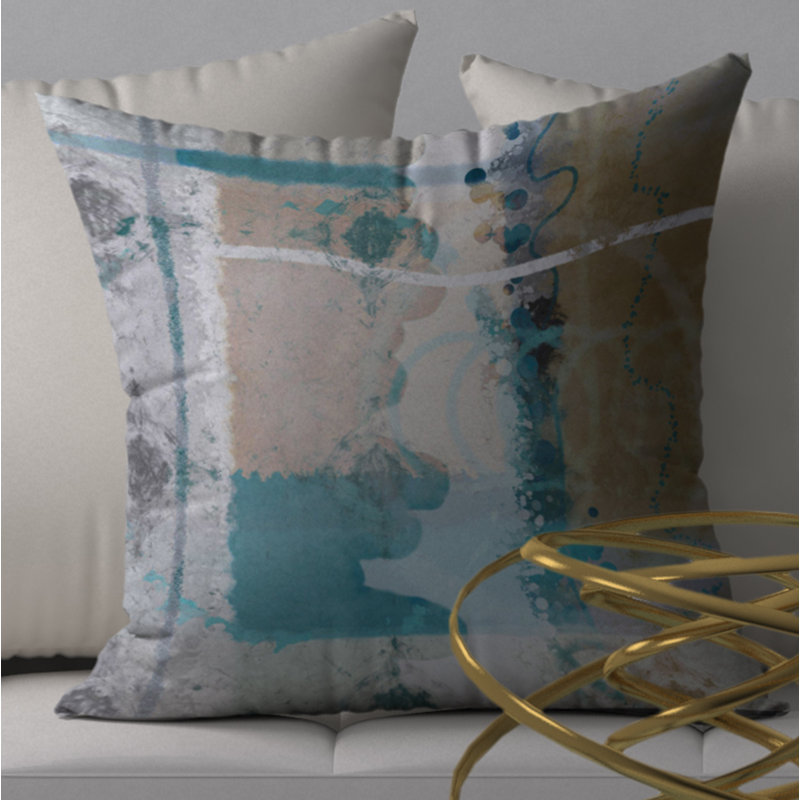Housse de coussin carrée/insert, 18 po x 18 po