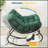 Light Green Egg Rocking Chair with Ottoman, All-Weather Wicker and Plush Cushions for Ultimate Relaxation-19737290