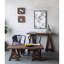 Miroir mural 32 po x 22 po avec cadre en métal antique