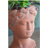 D6x9" Visage Head Bust Planter, Brown-198306192