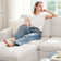 Large Chenille Single Seat Armless Storage Chair Of Modular Sofa