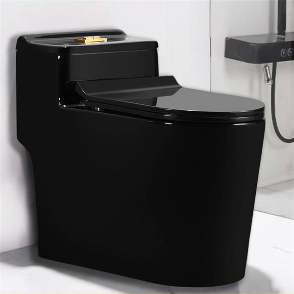 WATERMONY Dual-Flush Elongated One-Piece Toilet (Seat Included) | Wayfair