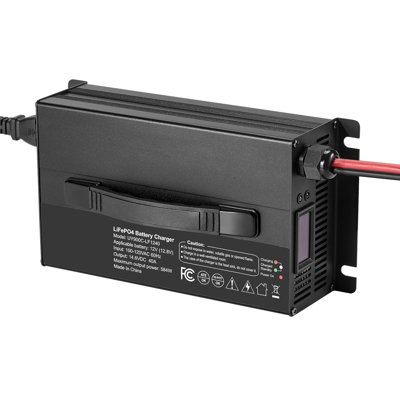 12V 40A Lithium Battery Charger, 14.6V, AC-DC LiFePO4 Smart Charger, with Anderson Connector, LED Indicator, 0V Activation, for Lithium LiFePO4 Deep Cycle Rechargeable Batteries of Boat, RV