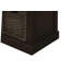 Banc de rangement rustique avec 3 paniers en rotin classiques amovibles, banc d'entrée avec coussin amovible-1404777729