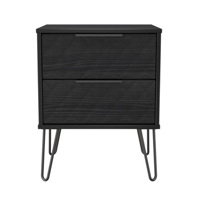 Harlequin 45cm W Manufactured Wood Bedside Table