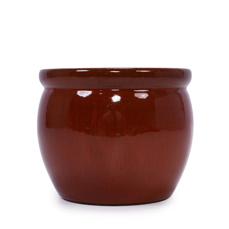 Ceramic Flowerpot, Orange
